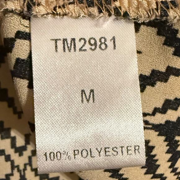 THML Anthropologie Black, Cream and Teal embroidered Tank Top Size Medium - Picture 8 of 8